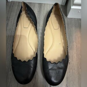 Chloe Lauren Leather Ballet Flats